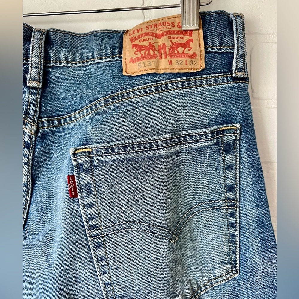 Levi’s 513 Slim Straight Jeans | Blue | 32x32 - Picture 2 of 9